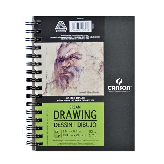 Artist Series Drawing Book 5.5 in. x 8.5 in., 60 sheets (pack of 2)