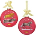 thumbnail image 1 of Breyer 2021 Artist Signature Holiday Ornament | Thoroughbred and Warmblood, 1 of 3