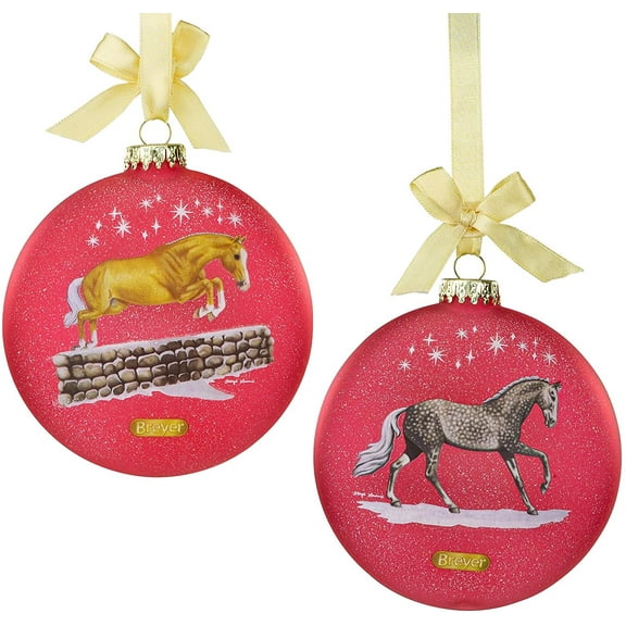 Breyer 2021 Artist Signature Holiday Ornament | Thoroughbred and Warmblood