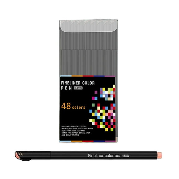 Artist Sketch Pen Set, Fine Tip Drawing Pen for Comics Illustration, Quick-Dry Ink Technical Pen, Black Ink Art Supplies Drafting Tools