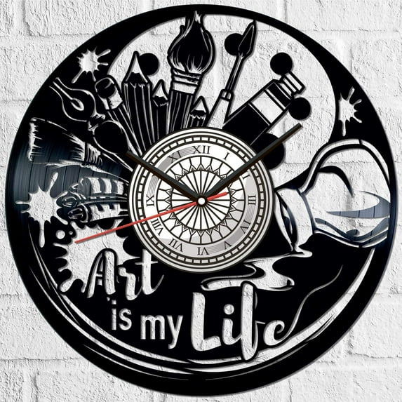 Artist Vinyl Record Wall Clock Retro style Wall clock Silent Home Decor Unique Art Special Home Accessories Creative Personality Gift