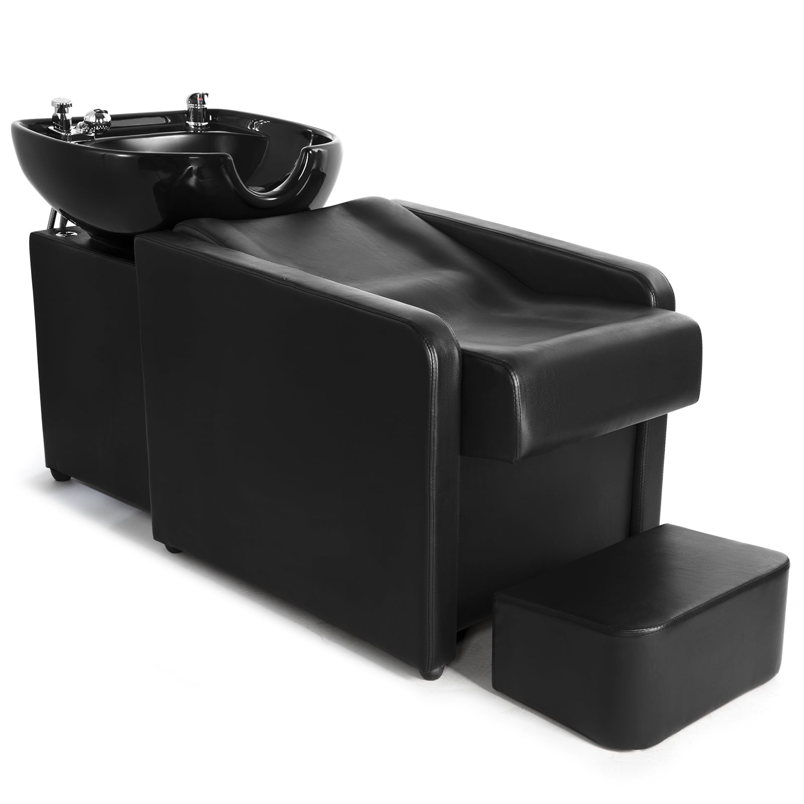Artist Hand Salon Station Ceramic Shampoo Bowl, Backwash Chair, Sink