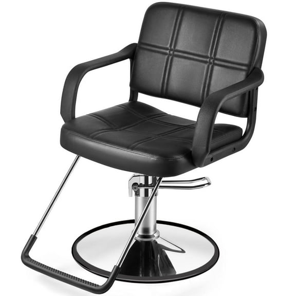 Artist hand Classic Hydraulic Barber Chair Beauty Salon Hair Styling Tattoo Equipment(Black)