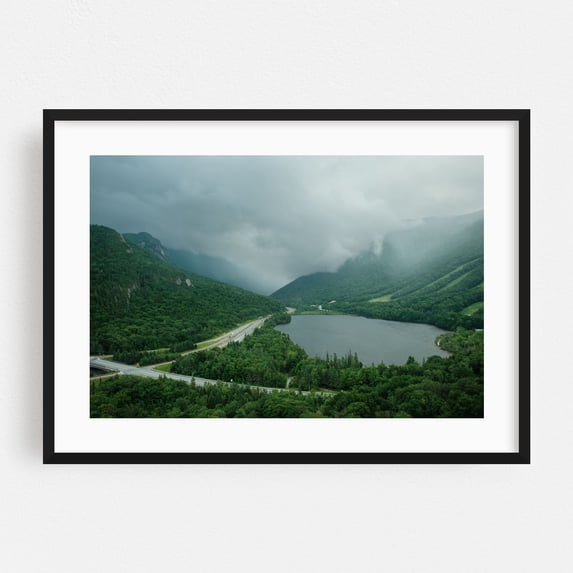 Artist's Bluff Lookout, Franconia Notch - Franconia New Hampshire Photography Black Framed Wall Art Print 24 x 36 inches