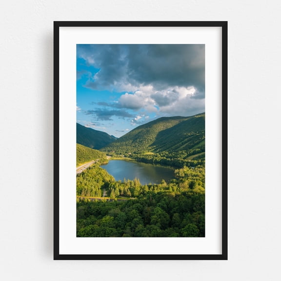 Artist's Bluff - New Hampshire Photography Black Framed Wall Art Print 24 x 36 inches
