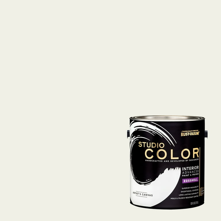 Artist's Canvas, Rust-Oleum Sure Color Interior Paint + Primer, Eggshell Finish, 2-Pack Artist's Canvas, Rust-Oleum Sure Color Interior Paint + Primer, Eggshell Finish, 2-Pack