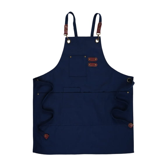 Artist's Loft 11-Pocket Artist Apron - Adjustable Heavy-Duty Studio Smock for Painting and Pottery - Blue - 26" x 29" - 1-Pack