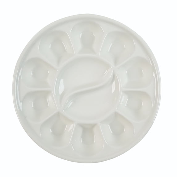 Artist's Loft 7" Round Porcelain Palette, 6 Pack