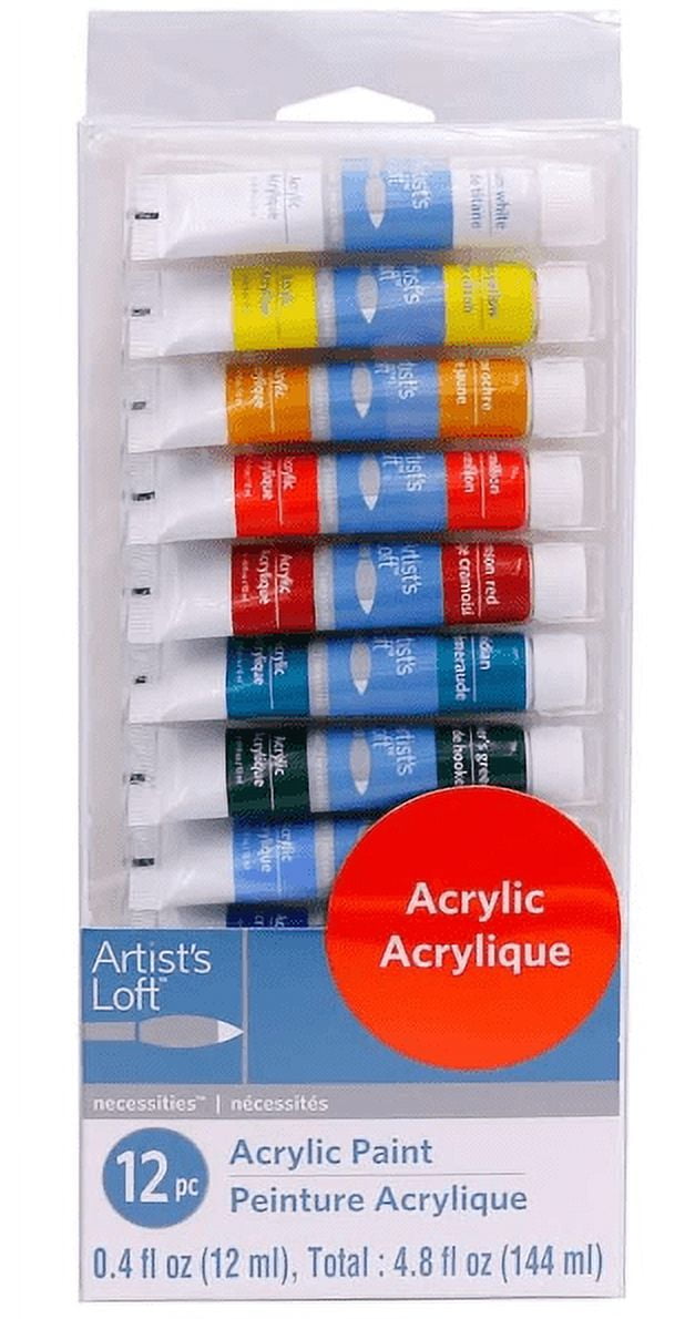 Artist's Loft Acrylic Paints Set, 12 Color, 4.8 fl oz