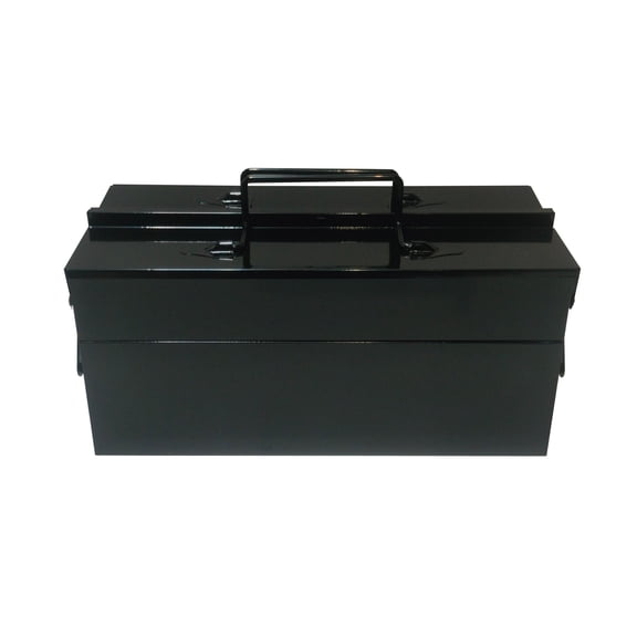 Artist's Loft Art Supply Storage Box - Durable Iron with Easy-Clean Surface - Black - 14" x 6.4" x 6.6" - 1-Pack