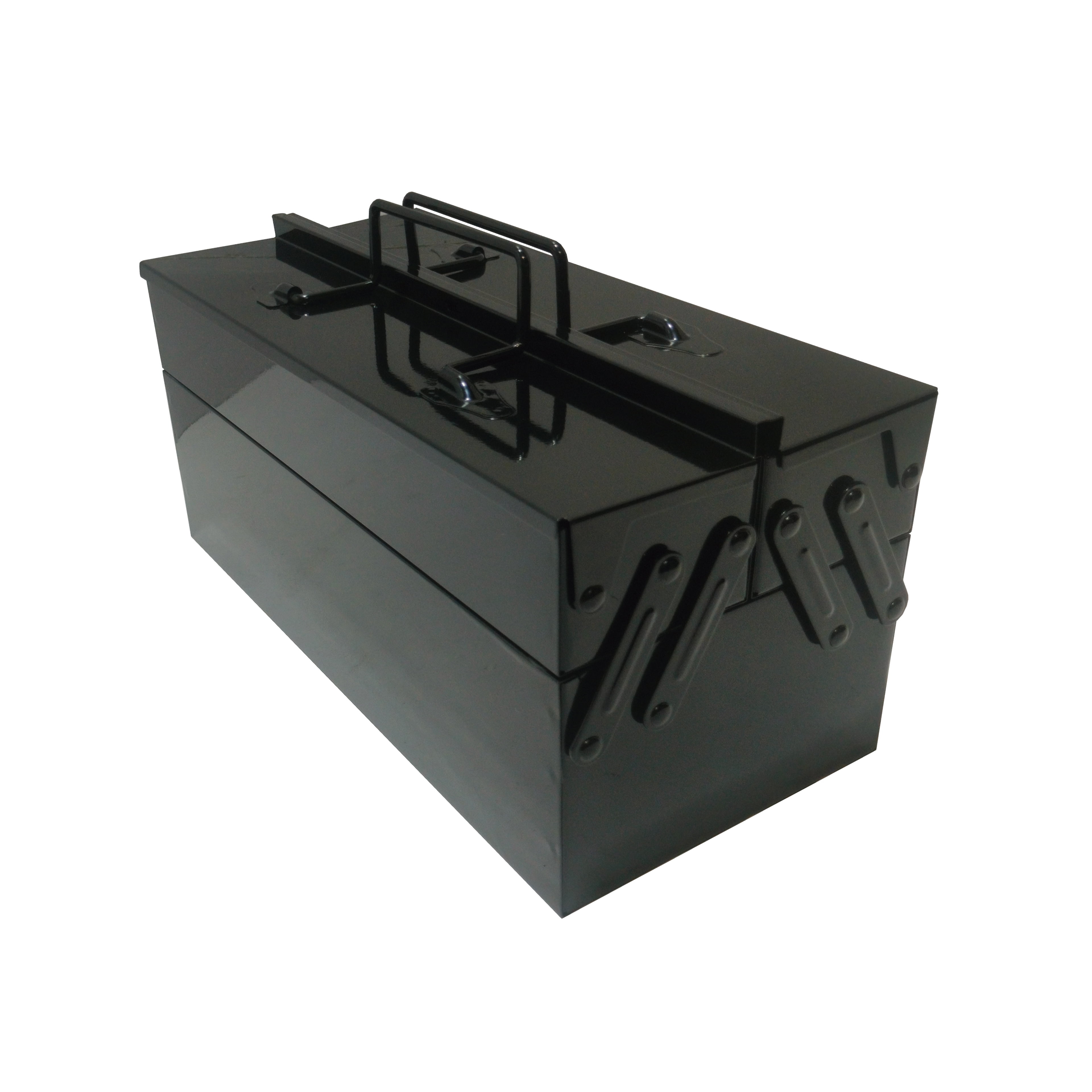 Artist's Loft Art Supply Storage Box - Durable Iron with Easy-Clean Surface - Black - 14" x 6.4" x 6.6" - 1-Pack