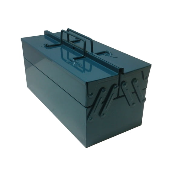Artist's Loft Art Supply Storage Box - Durable Iron with Easy-Clean Surface - Blue - 14" x 6.4" x 6.6" - 1-Pack