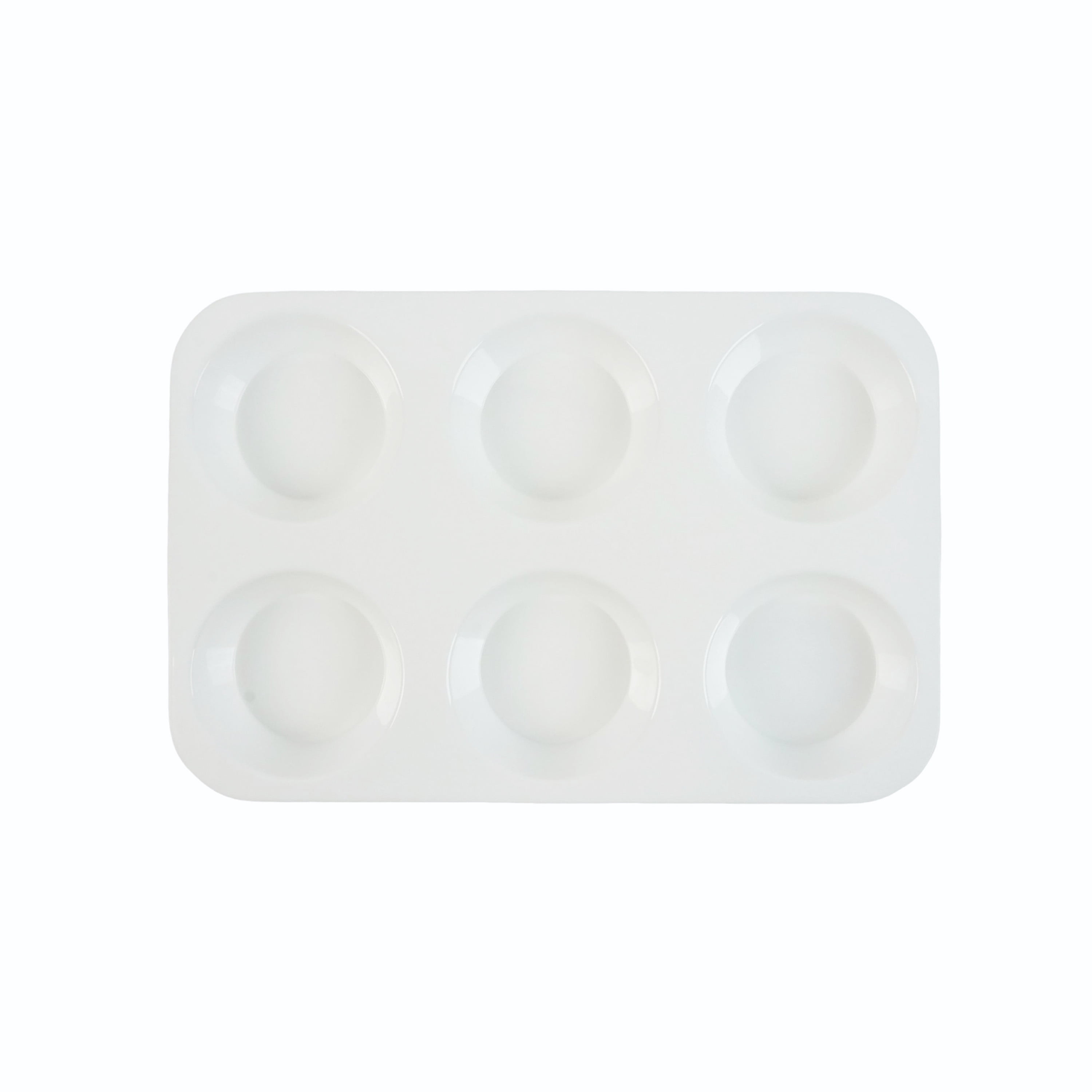 Artist's Loft Deep 6-Well Plastic Palette, 12 Pack