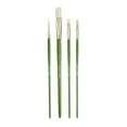 thumbnail image 1 of Artist's Loft Long Handle Paint Brush Set - Stiff Triple-Blended Taklon - Assorted Shapes - 4-Piece, 1 of 1