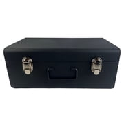 Artists Loft Metal Art Supply Storage Case - Heavy-Duty Iron Organizer with Carrying Handle - Black - 15.3" x 9" - 1-Pack