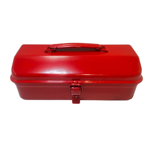 Artist’s Loft Metal Art Tool Box – Portable Art Supply Storage with Handle & Secure Latch - Red - 12" x 7" x 5" - 1 Pack