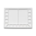 thumbnail image 1 of Artist's Loft Porcelain Rectangle Paint Palette - 19-Well Large Mixing Tray for Watercolor and Gouache - White - 13.1" x 9.7" - 1-Pack, 1 of 8