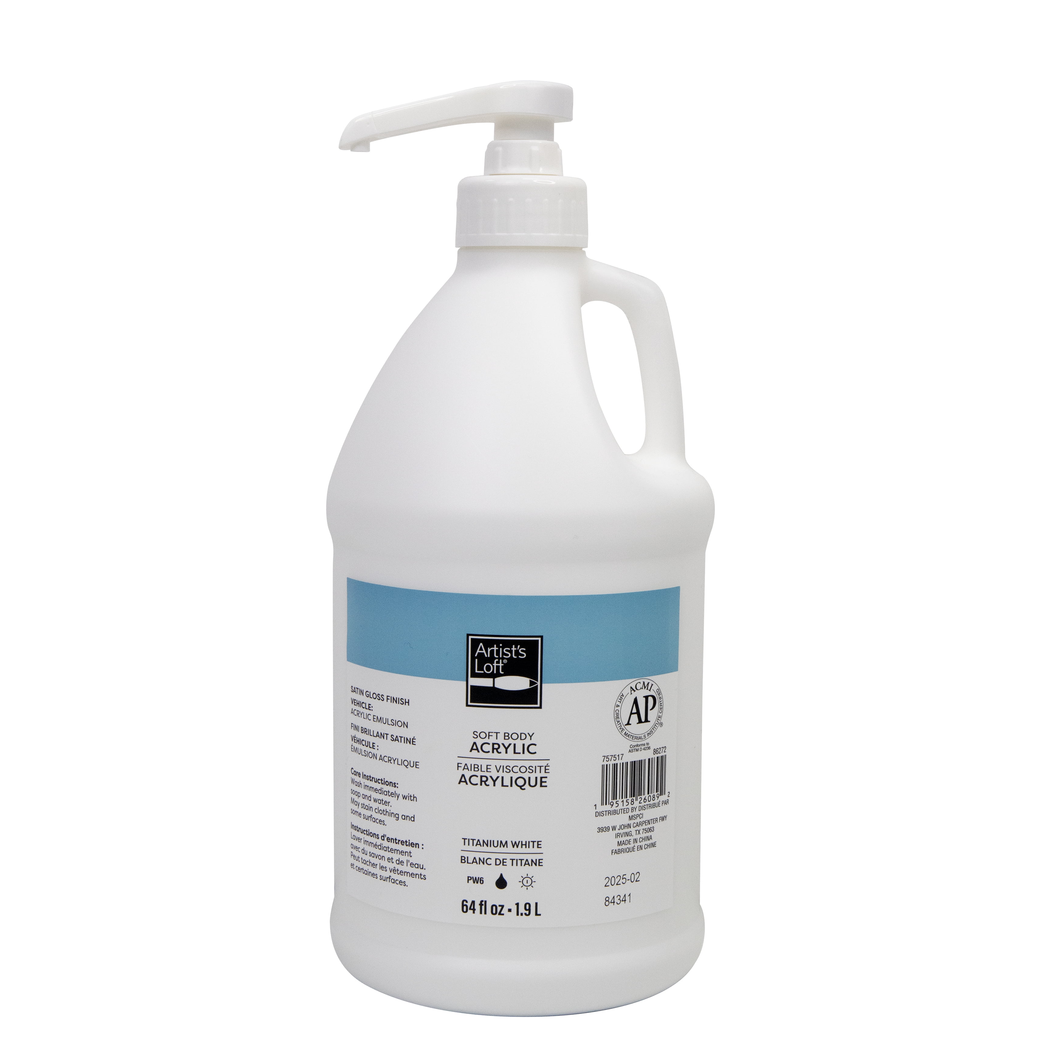 Artist's Loft Soft Body Acrylic Paint, High-Volume Pump Bottle with ...