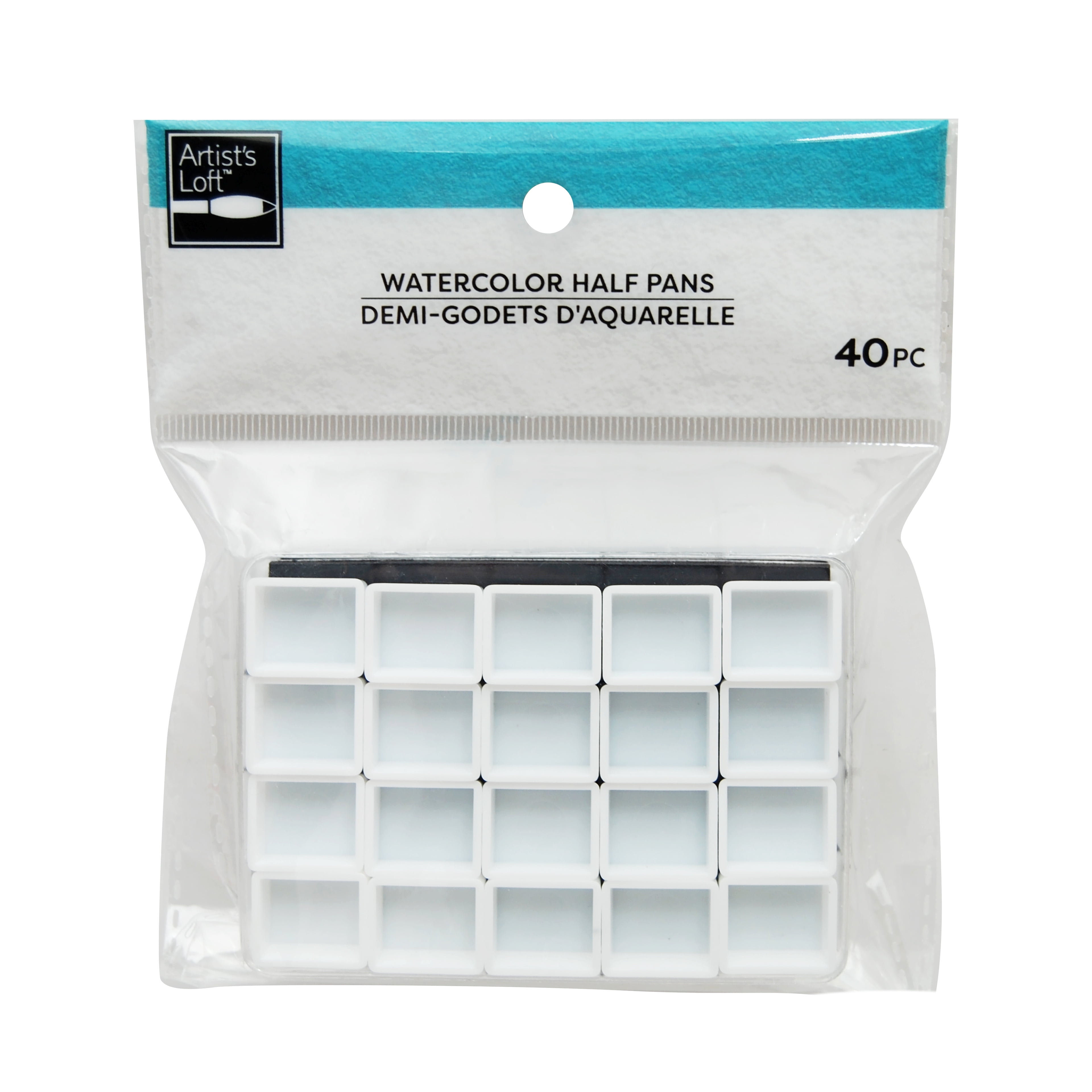 Artist's Loft Watercolor Half Pans, 480 Total (12 Packs of 40)