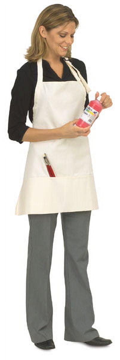 Artist's White Poly/Cotton Apron