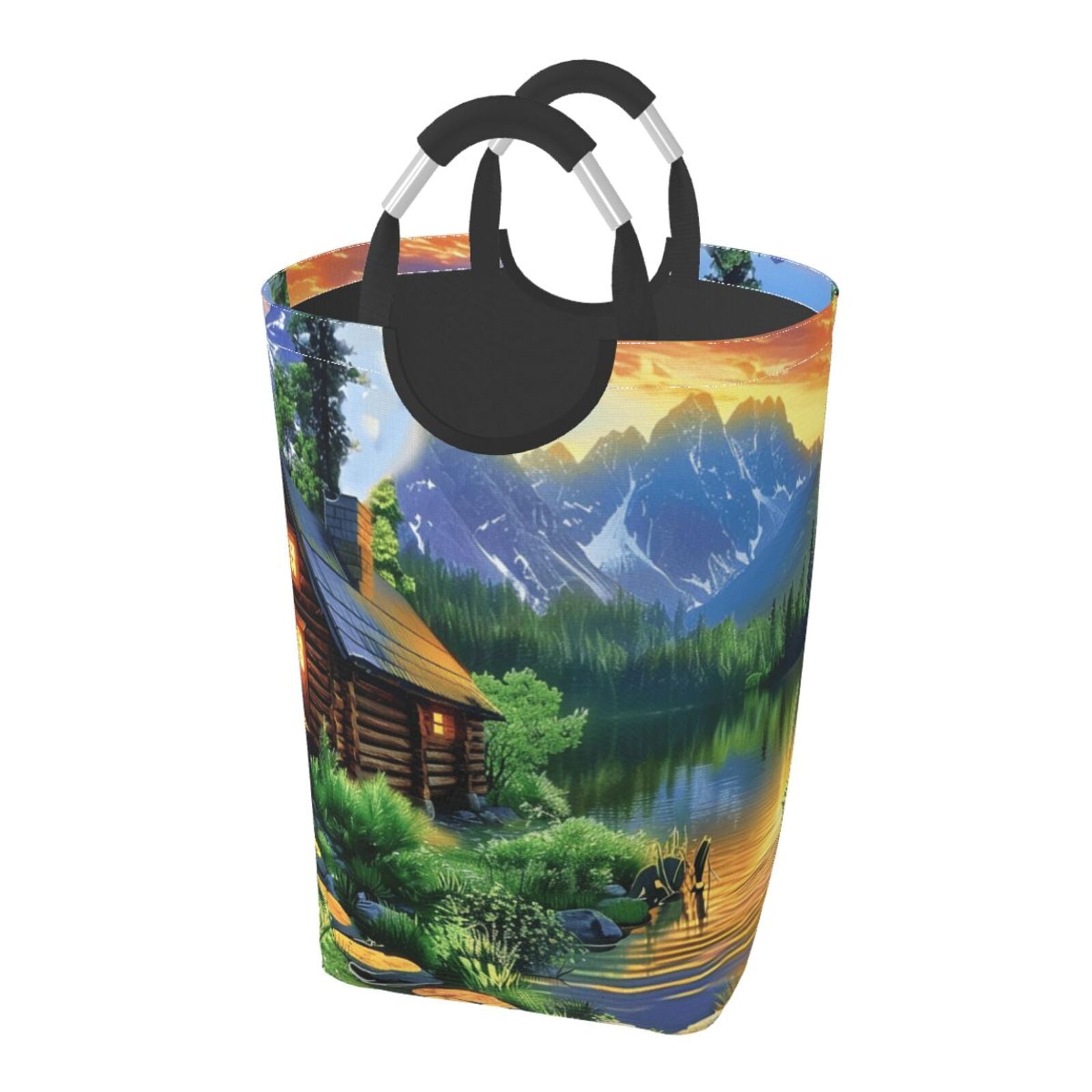 Artist's closeup laundry bag, machine washable dirty laundry storage