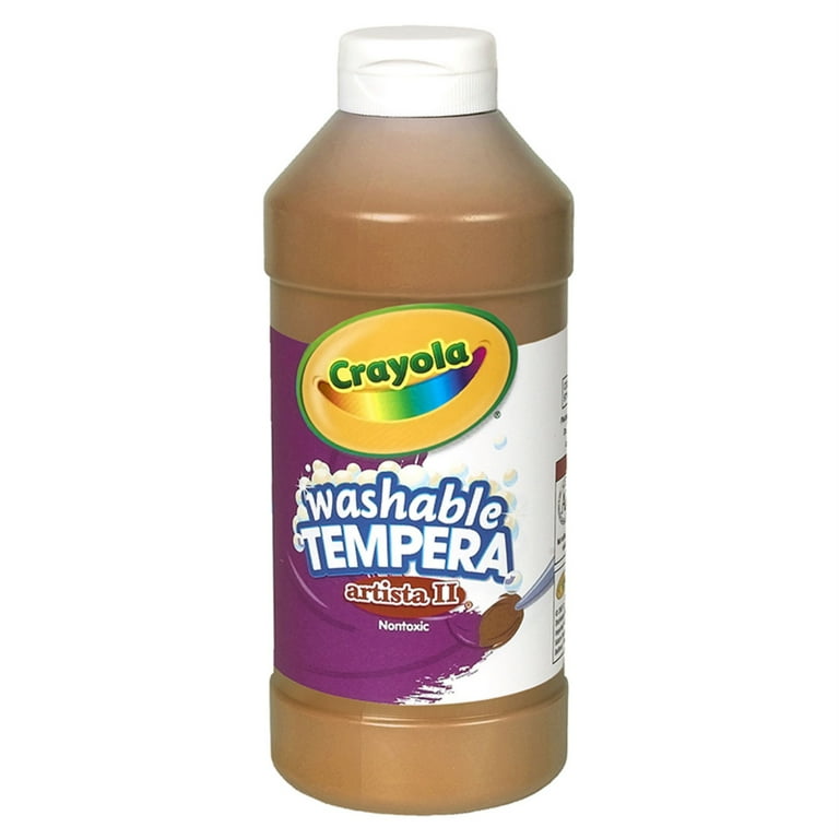 Artista II Washable Tempera Paint, Brown, 16 oz Bottle Artista II Washable Tempera Paint, Brown, 16 oz Bottle
