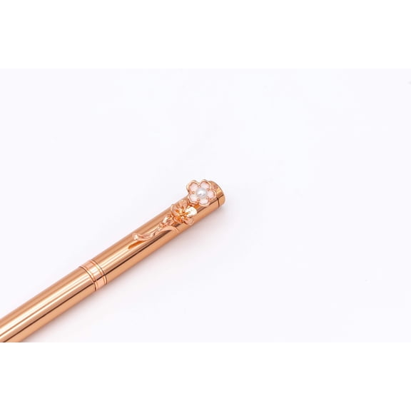 Artista Vision Pen with Flower Design, Rose Gold, and Gift Box