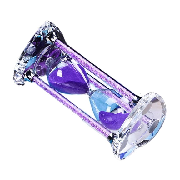 Artistic 30 Minutes Sand Timer Heart Shaped Crystal Hourglass Home Decoration