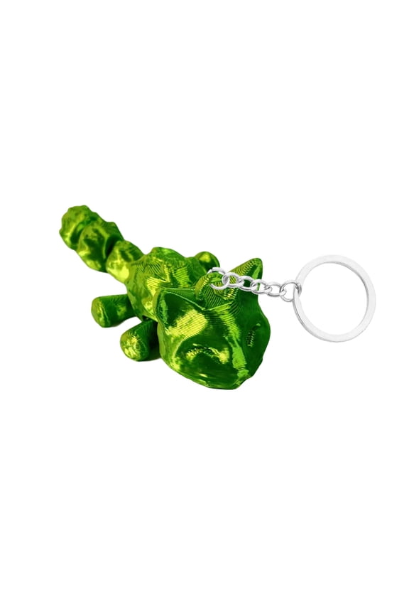 Artistic 3D Printed Keychain Innovative 3D Printed Keychain Pendant With Movable Links For Versatility
