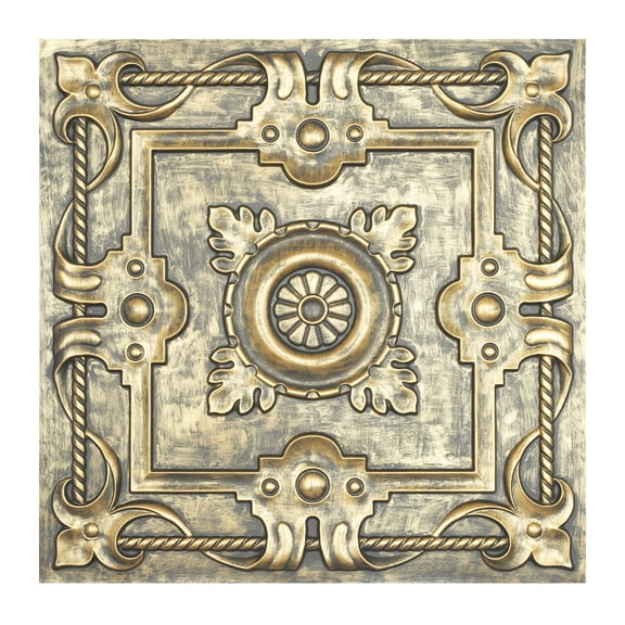 Artistic 3D ceiling tile Emboss interior wall panel for Cafe Club Restaurant PL29 Ancient gold 10Pcs/pack