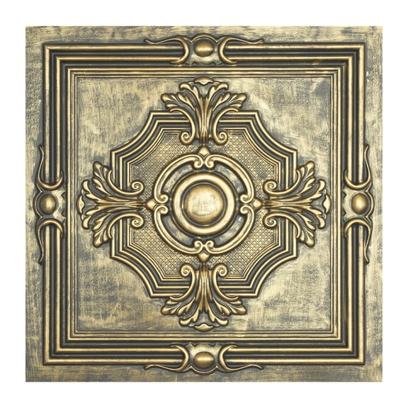Artistic 3D ceiling tile Emboss interior wall panel for Restaurant PL38 Ancient gold 10Pcs/pack