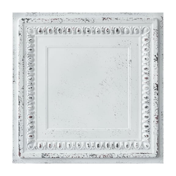 Artistic 3D ceiling tile Emboss interior wall panel for literary book bars PL06 Distress crack white black 10Pcs/pack