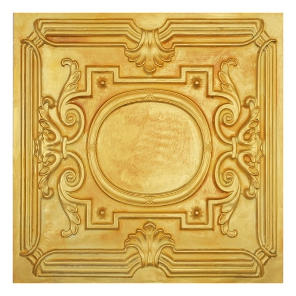 Artistic 3D ceiling tile interior decorative panel for Restaurant PL15 Golden 10Pcs/pack