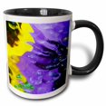 thumbnail image 1 of 3drose, Artistic Abstract of Flowers Under Glass - Na01 Bja0060 - Jaynes Gallery, 15oz Two-tone Black Mug, 1 of 6