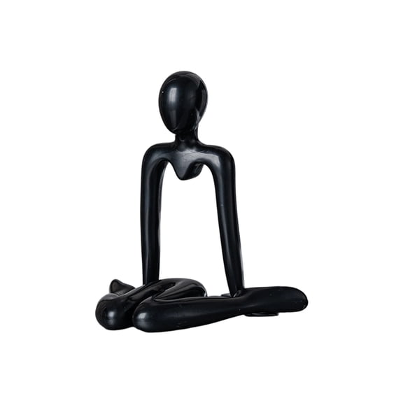 Artistic Abstract Thinking Figure Plastic Sculpture Ornament Home Decors for Living Room or Office Tabletop Display