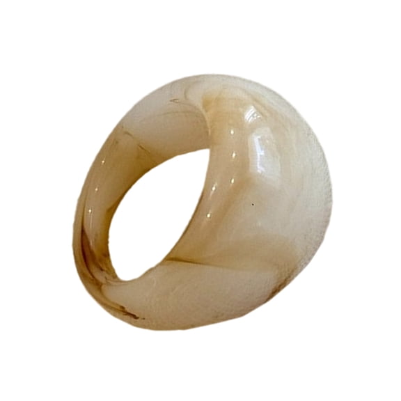 Artistic Acrylic Finger Jewelry Thick Rings Colorful Resin Acrylic Dome Rings Thick Wide Stackable Finger Rings Jewelry