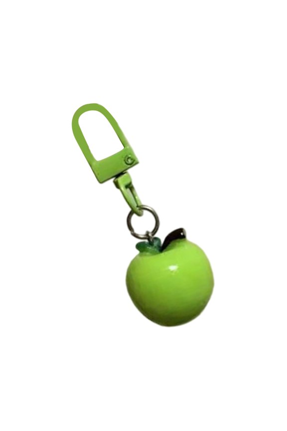 Artistic Apples Shaped Keychain User Friendly Resin Material Compact Design Key Chain Travel Essential
