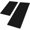 thumbnail image 1 of Artistic Beautiful Anti Fatigue Kitchen Floor Mat - Unique Floor Mat - Pain Relief Padded Kitchen Mat - Floor Mats for in Front of Sink - 2 Pieces 47"x17.5" + 30"x17.5" 10mm Black, 1 of 2