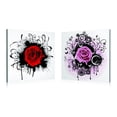 thumbnail image 1 of Artistic Bliss Abstract Roses 2 Piece Framed Graphic Art Set, 1 of 1