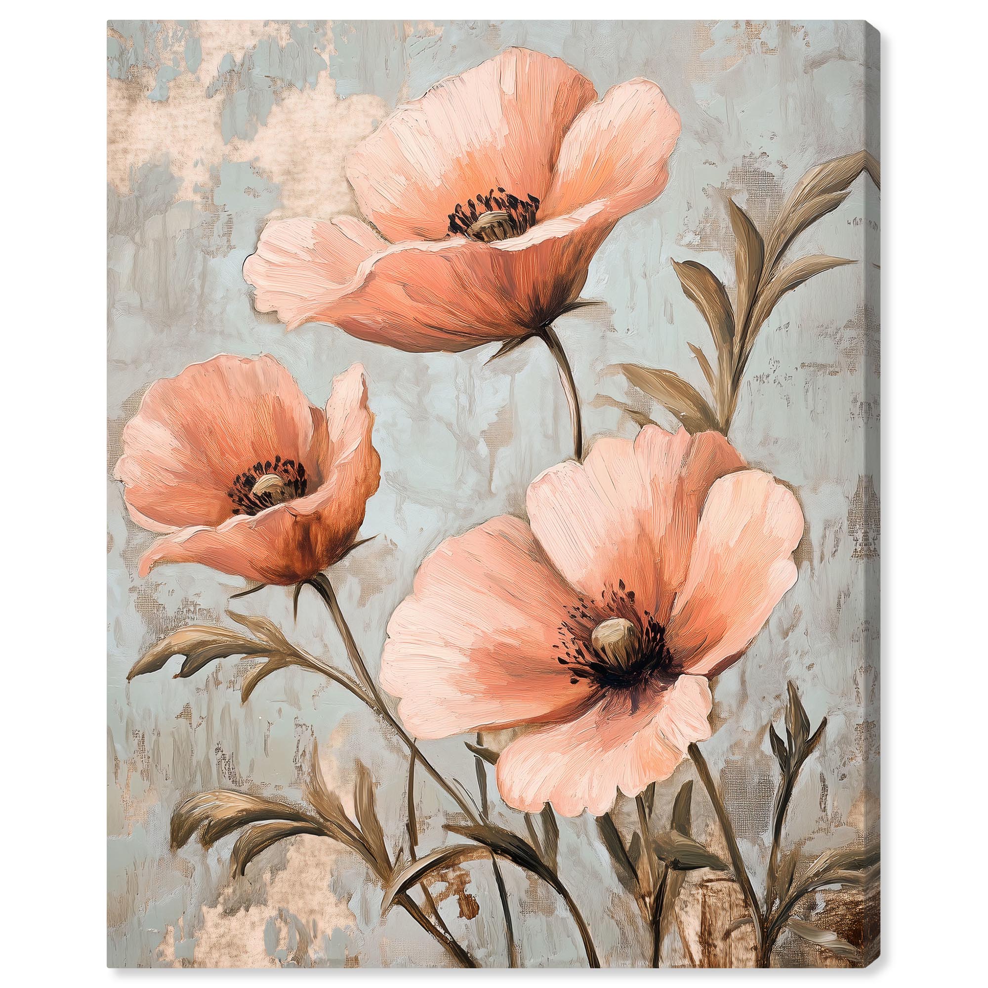 Spring Bloom Canvas Artistic Blooms Canvas Spring Floral Art by Art Remedy, Gallery Wrapped ...