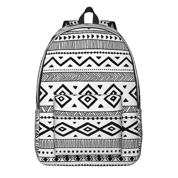 Artistic Bohemian Print Backpack for Adults, Large Capacity Boho Style Bookbag with Front Pocket, School Backpack for College Students, Commute, Travel, Great Gift Choice