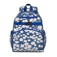 thumbnail image 1 of Artistic Boho Daisy Backpack for Student Large Capacity Travel Backpack with Adjustable Padded Straps Chest Strap and Water-resistant Material for Daily School Use, 1 of 4