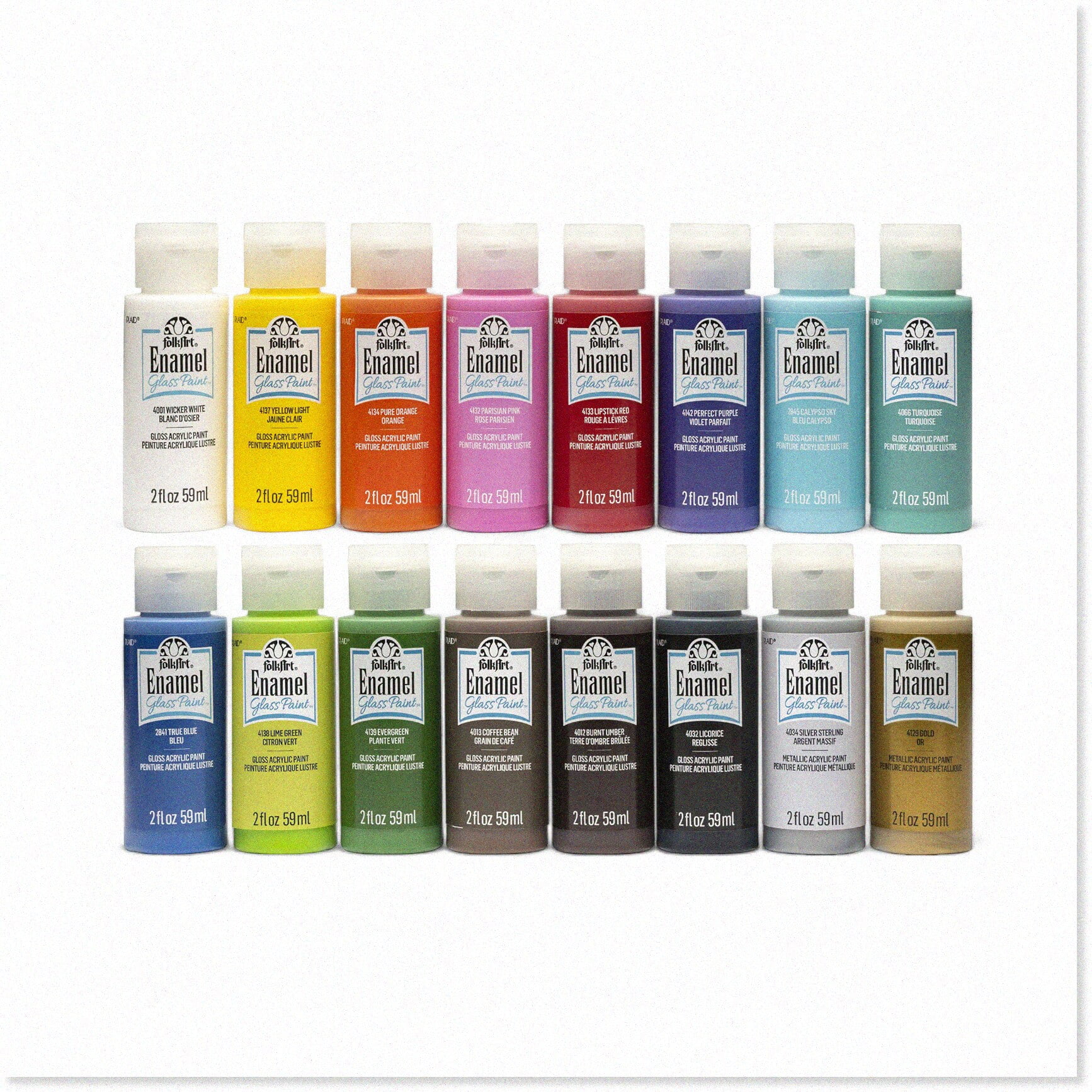 Artistic Brilliance: Beginner's Delight Acrylic Enamel Set - Glaze ...