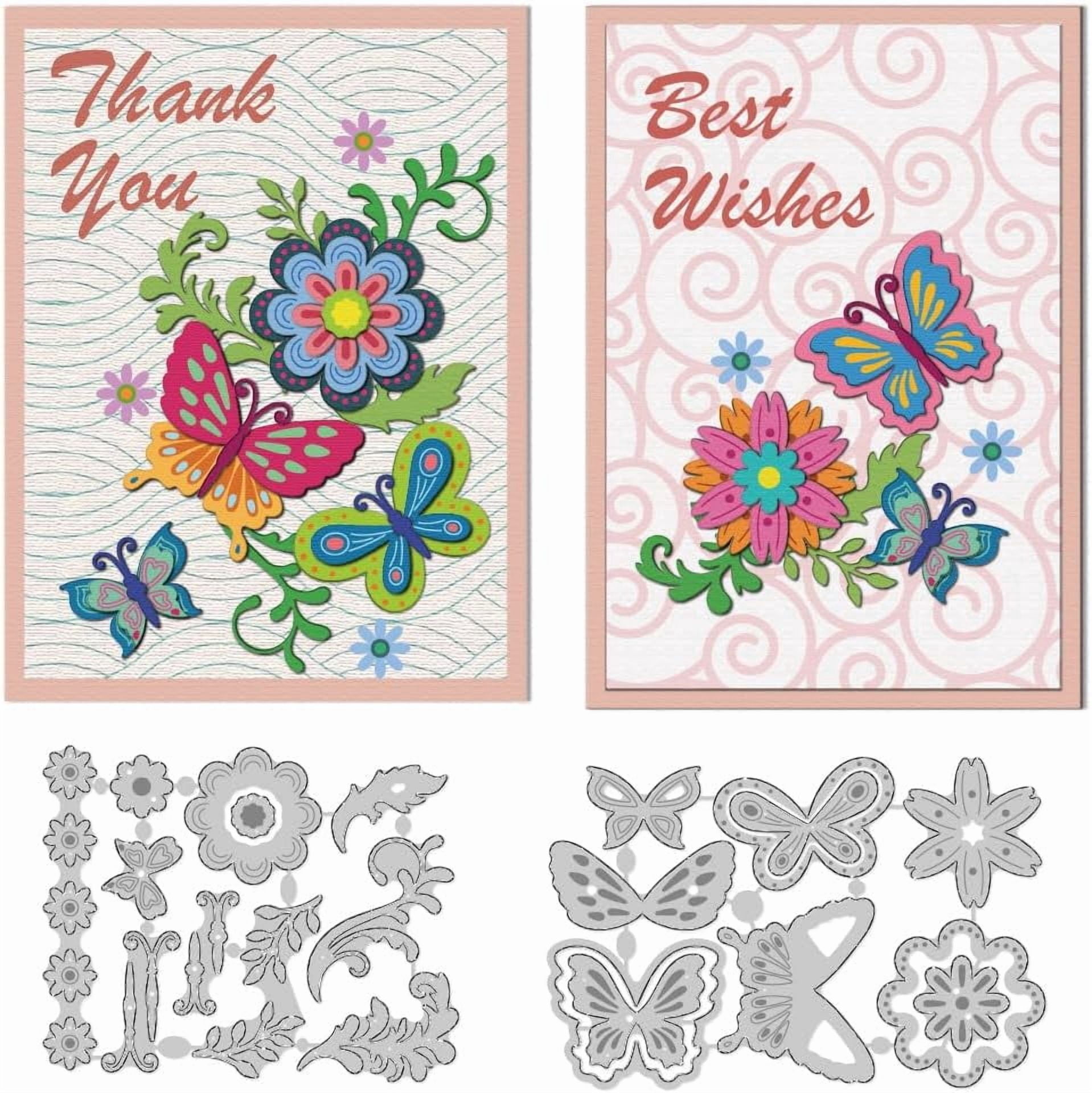 DELORIGIN 3D Mini Livre Die Cuts Métal - Pochoirs Découpe Scrapbooking Album Carte Voeux Bricolage 3D