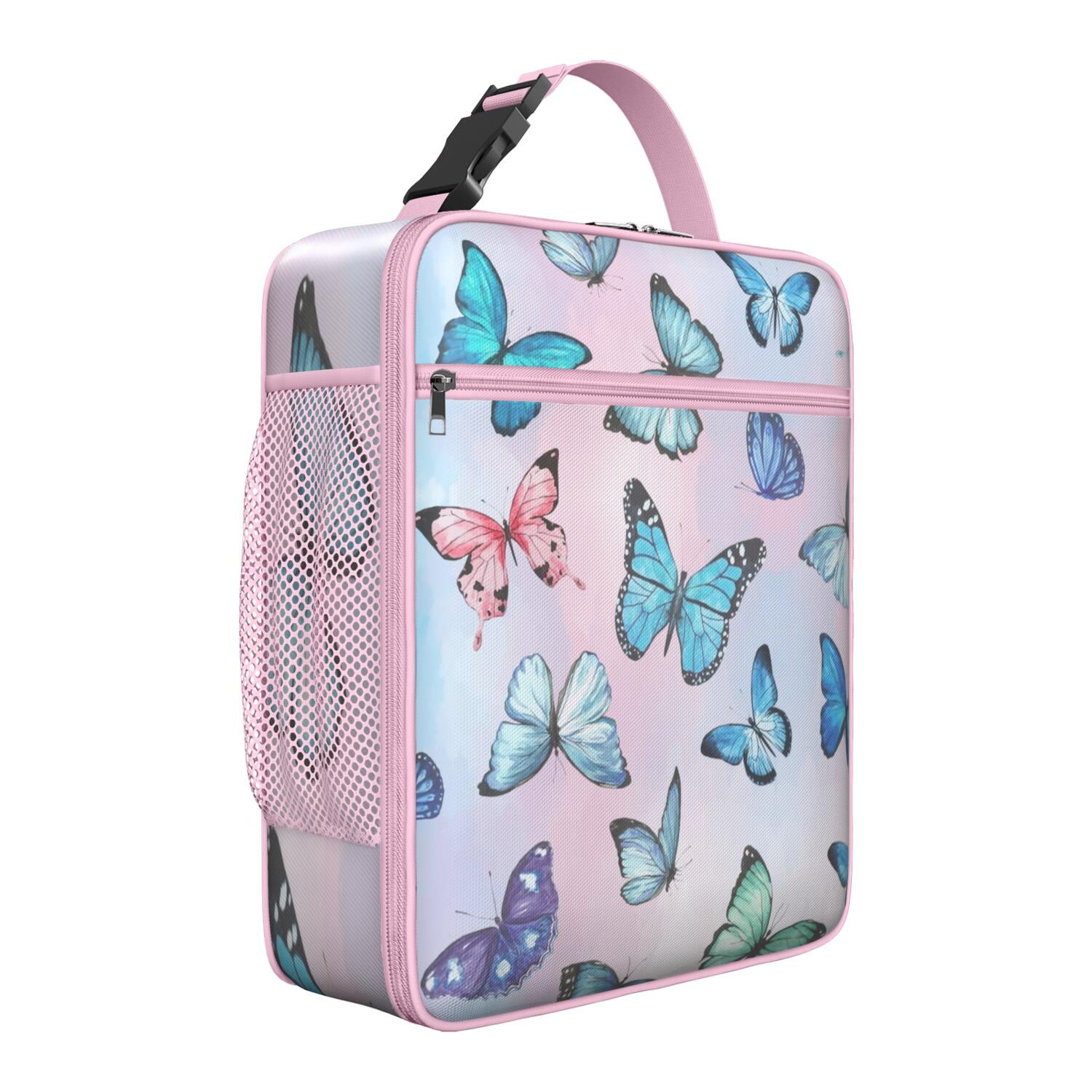 Artistic Butterfly and Tropical Flower Pattern Lunch Box, Fashion ...