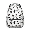 thumbnail image 1 of Artistic Cat Print Waterproof Backpack - Vintage Cat Design, Spacious & Organized Storage for College Students, 1 of 1