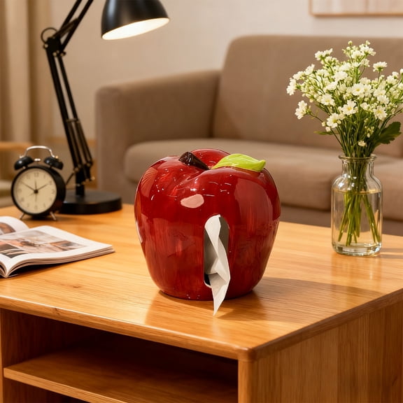 Artistic Ceramic Fruit Tissue Holder Paper Towel Box For Dining Table Sofa Side Decoration Tabletop Organiser