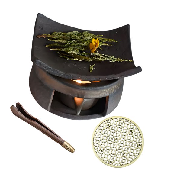 Artistic Ceramic Scented Holders With Deeply Bowl Design For Scented Use Melter Tea Warmers for Home Offices