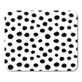 thumbnail image 1 of Artistic Chaotic Polka Dots Abstract White and Black Pattern Mousepad Mouse Pad Mouse Mat 9x10 inch, 1 of 3