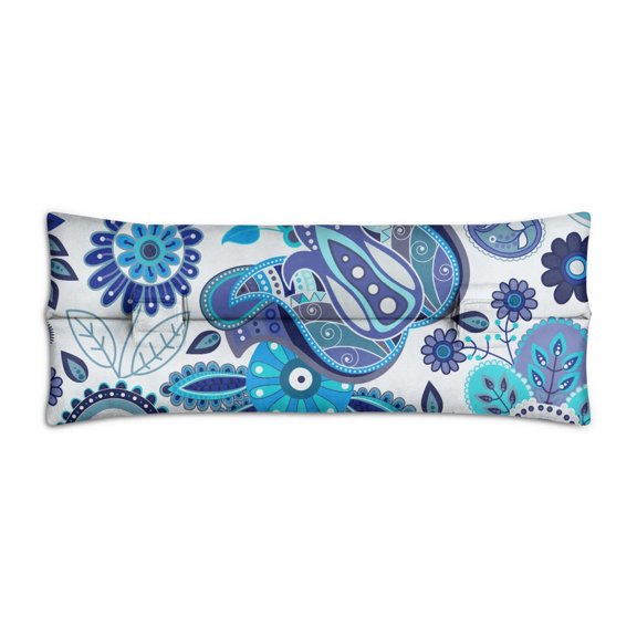 Artistic Chic Seatbelt Pillow for Post-Surgery - Mastectomy Breast Cancer Recovery Cushion - Classic Paisley Car Travel Pillow with Secure Straps